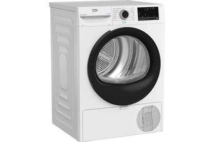 Beko D3H28493W – Sèche-linge Pompe à Chaleur 8 kg Blanc | Fin différée, 176 kWh/an