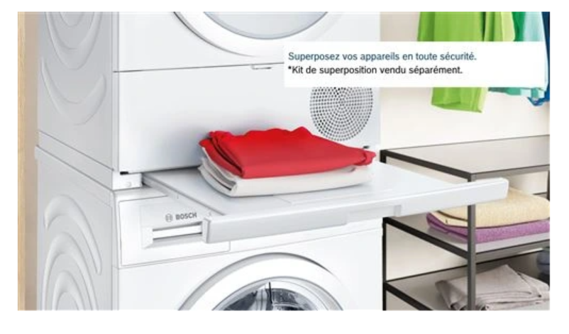 Sèche-linge pompe à chaleur Bosch WQG245DSFR Série 6 – 9 kg AutoDry R290 Classe A+++