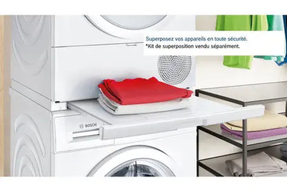 Bosch WTH8300SFR – Sèche-linge Pompe à Chaleur 8 kg Blanc | AutoDry, SensitiveDrying