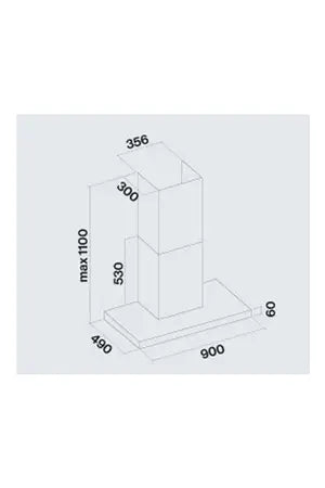 Hotte décorative murale Falmec PLANENRS1430