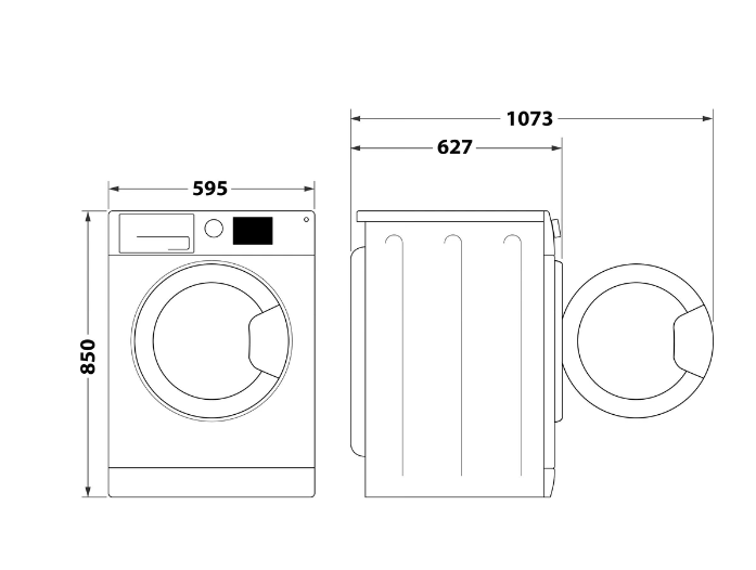 Lave-linge hublot Whirlpool FFBB9489BVFR Blanc