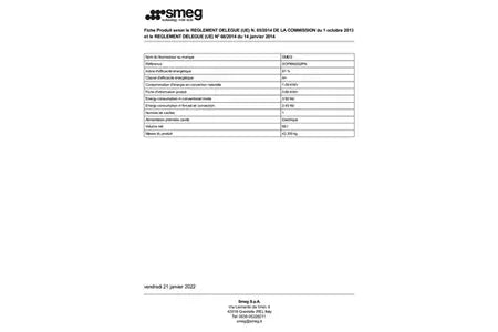 Four encastrable Smeg SOP6902S2PN