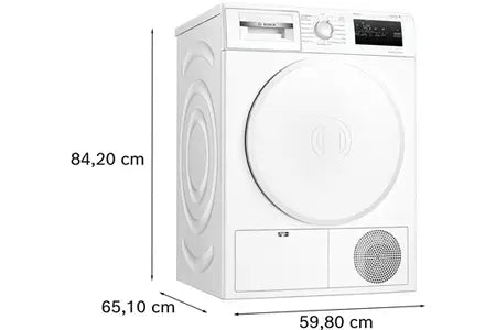Bosch WTH8300SFR – Sèche-linge Pompe à Chaleur 8 kg Blanc | AutoDry, SensitiveDrying
