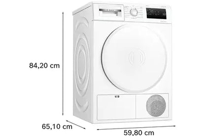 Bosch WTH8300SFR – Sèche-linge Pompe à Chaleur 8 kg Blanc | AutoDry, SensitiveDrying