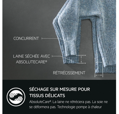 Sèche-linge pompe à chaleur AEG TR9XA59PA – 9 kg 3DScan SmartDry Triple A 60 dB