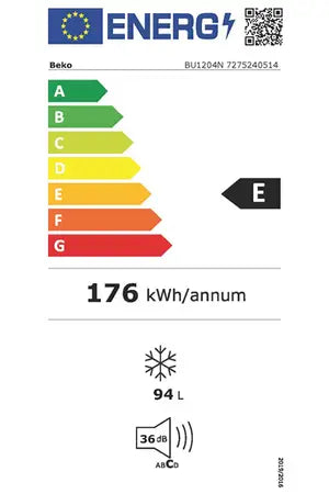 Congélateur top Beko bu1204n