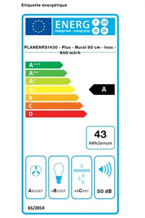 Hotte décorative murale Falmec PLANENRS1430