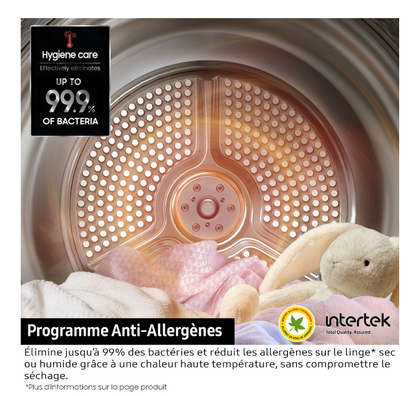 Sèche-linge pompe à chaleur Samsung DV90DG52A0AE – 9 kg Classe C
