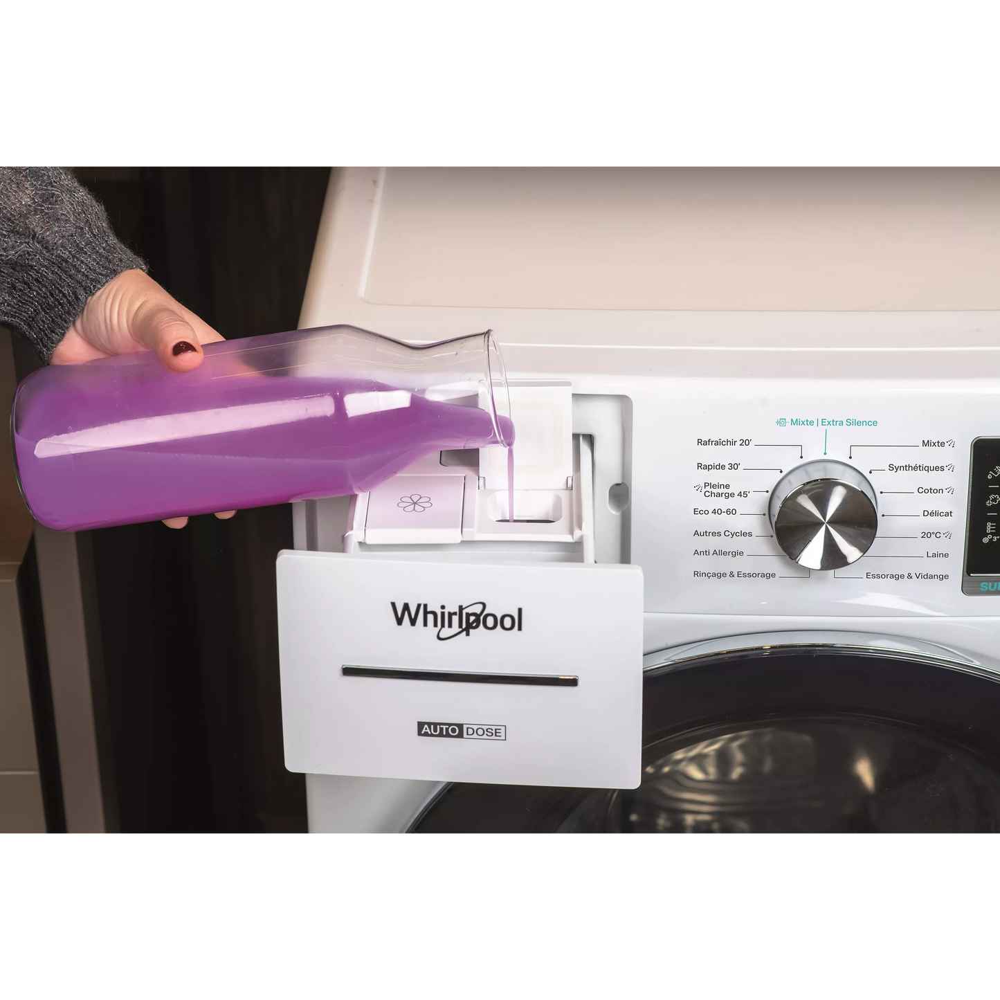 Lave-linge hublot WHIRLPOOL W8X89ADSILENCEFR