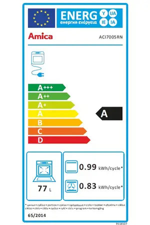 Cuisinière induction Amica ACI7005RN