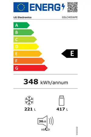 Réfrigérateur américain Lg GSLC40SWPE
