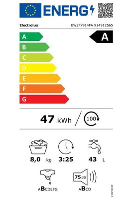 Lave-linge frontal Electrolux EW2F7814FA