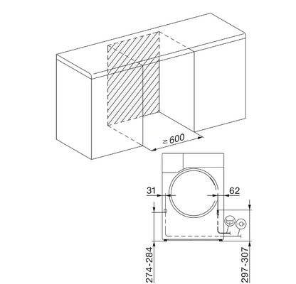 Sèche-linge pompe à chaleur Miele TSH 783 WP EcoSpeed – 9 kg Classe C