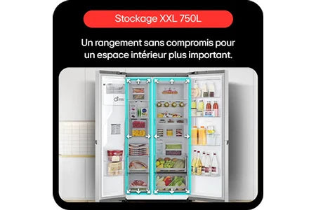 Réfrigérateur américain Lg GSLC40EPFE