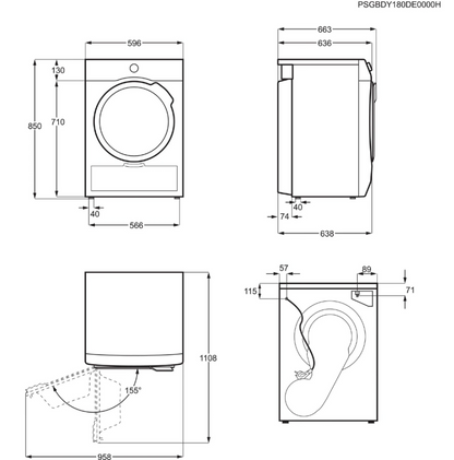 Sèche-linge pompe à chaleur AEG TR81A3G2BGE 8000 – 8 kg SensiDry AbsoluteCare