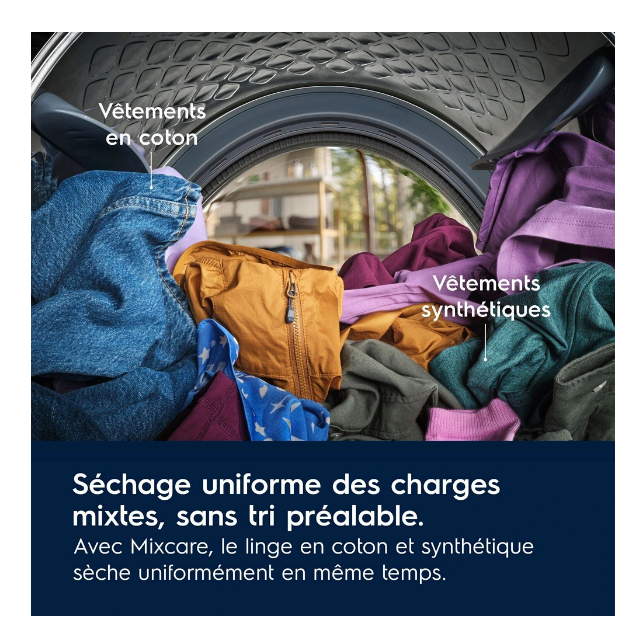 Sèche-linge pompe à chaleur Electrolux EW7HI395BN DelicateCare 700 – 9 kg