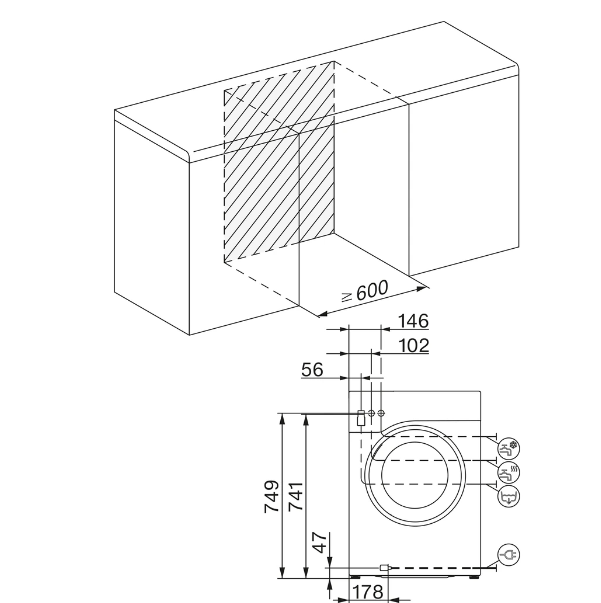 Lave-linge hublot Miele WSB 363 WCS 8 kg