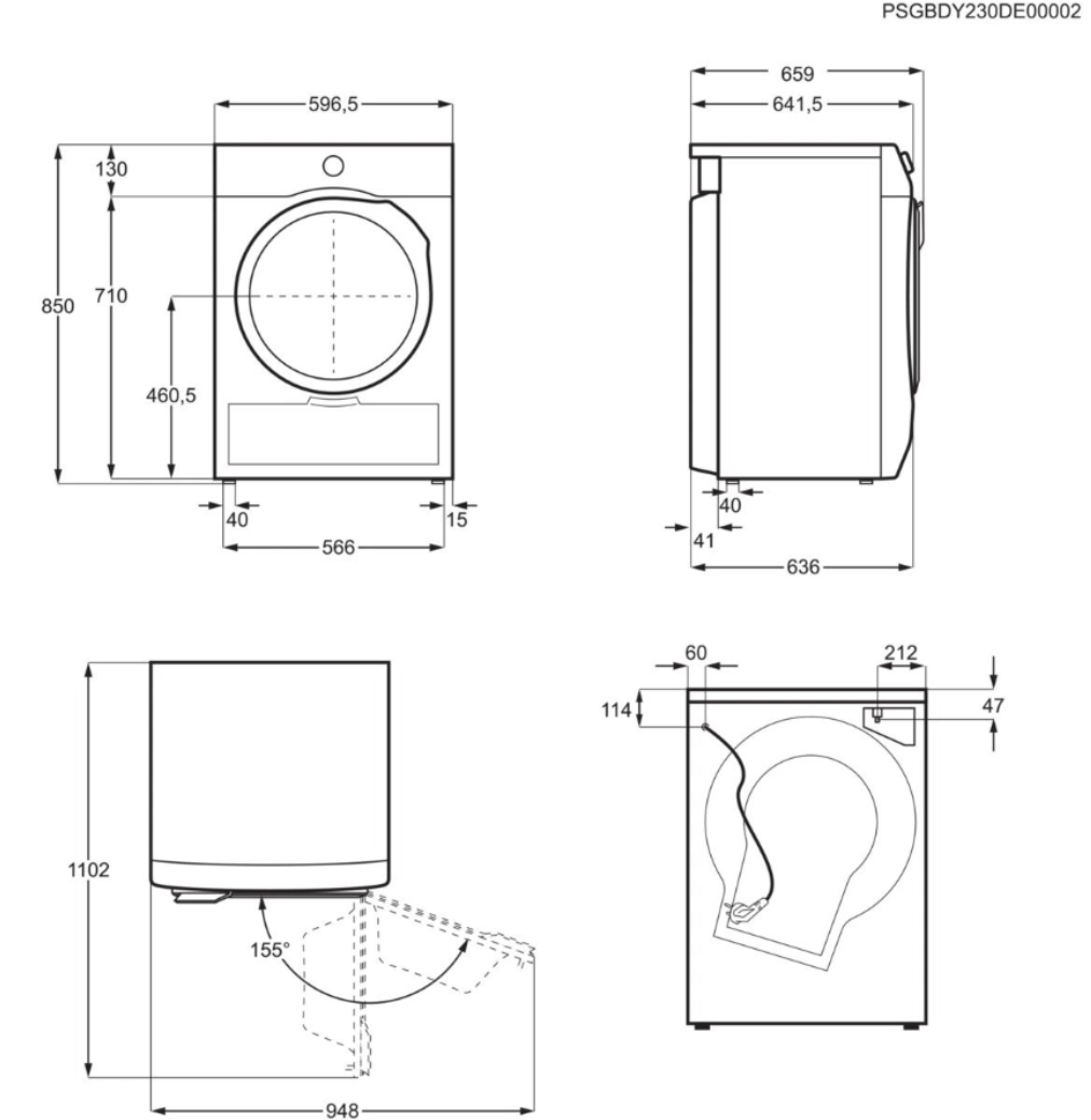 Sèche-linge pompe à chaleur Electrolux EW9HI783FC PerfectCare 900 – 8 kg 3DSense Classe A