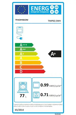 Cuisinière induction Thomson TIMP63.3WH