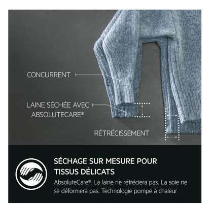 Sèche-linge pompe à chaleur AEG TR93A9H4BW Série 9000 – 9 kg Classe B